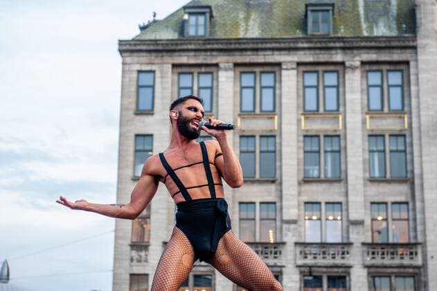 Entertainment Themen der Woche KW31 Entertainment Bilder des Tages August 4, 2019, Amsterdam, North Holland, Netherlands: Austrian singer Conchita Wurst is seen signing her Eurovision song. Austrian singer and artist, and also the winner of the Eurovision song contest in 2014, Conchita Wurst gave a performance during the final concert of the Pride Amsterdam at the Dam square, in the center of the city. On Sunday, the official end party, where there is always a colourful collection of artists enters the stage. Amsterdam Netherlands - ZUMAs197 20190804_zaa_s197_232 Copyright: xAnaxFernandezx