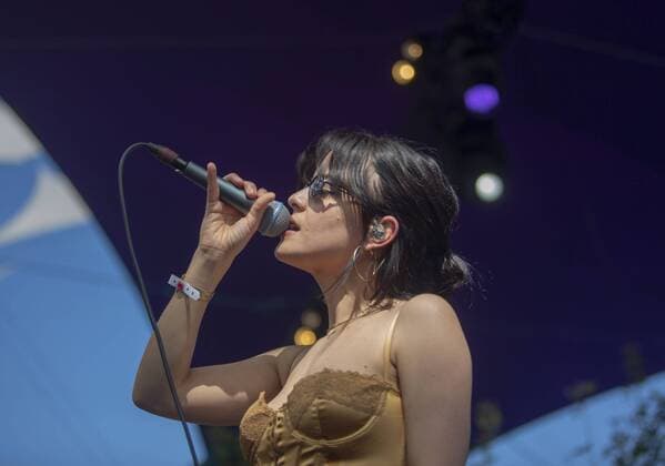 August 3, 2019, Happy Valley, Oregon, U.S: The Marias , Mar™a Zardoya performs at Pickathon Music festival in Happy Valley Oregon August 3, 2019. Happy Valley U.S. - ZUMAb190 20190803_znp_b190_006 Copyright: xNataliexBehringx