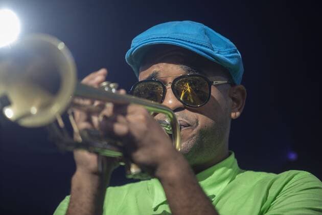 August 3, 2019, Happy Valley, Oregon, U.S: The Preservation Hall Jazz Band s trumpet player Branden Lewis performs at Pickathon Music festival in Happy Valley Oregon August 3, 2019. Happy Valley U.S. - ZUMAb190 20190803_znp_b190_011 Copyright: xNataliexBehringx