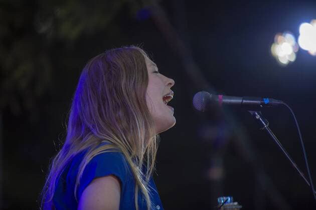 August 3, 2019, Happy Valley, Oregon, U.S: Julia Jacklin performs at Pickathon Music festival in Happy Valley Oregon August 3, 2019. Happy Valley U.S. - ZUMAb190 20190803_znp_b190_029 Copyright: xNataliexBehringx
