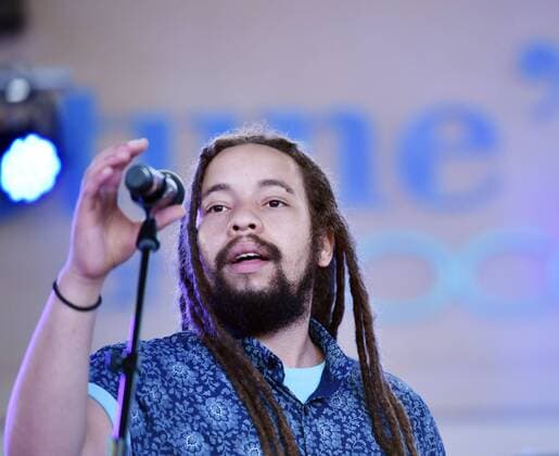August 6, 2019, Virginia Beach, Virginia, USA: JO MERSA MARLEY brings the reggae to the oceanfront at Neptunes Park on 31st street in Virginia Beach, Virginia on 6 August 2019. Photo Ã‚Â© Virginia Beach USA - ZUMAm90_ 20190806_zap_m90_002 Copyright: xJeffxMoorex