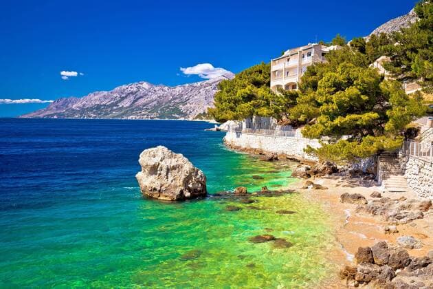  Idyllic beach Punta Rata in Brela view  Copyright: xxbrchxx Panthermedia24875068