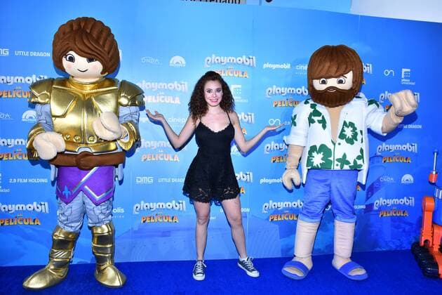 Playmobil film premiere in Mexico MEXICO CITY, MEXICO - AUGUST 10: Sharon Del Sirius poses for photos during the blue carpet of Playmobil film premiere at Cinepolis Plaza Universidad on August 9, 2019 in Mexico City Mexico  Copyright: xCarlosxTischlerx EYE7111