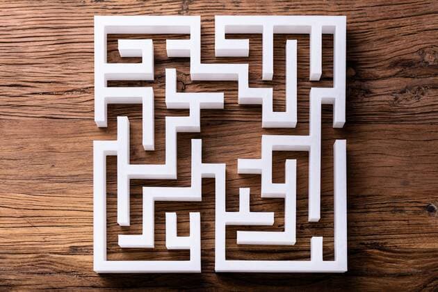  Overhead View Of Abstract White Maze  Copyright: xAndreyPopovx Panthermedia25915512