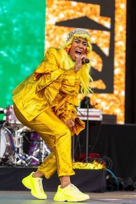 August 10, 2019, San Francisco, California, U.S: SANTIGOLD (SANTI WHITE) during Outside Lands Music Festival at Golden Gate Park in San Francisco, California San Francisco U.S. - ZUMAs135 20190810_zap_s135_106 Copyright: xDanielxDeSloverx