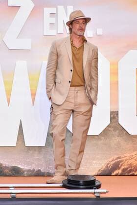 Once Upon a Time in Hollywood film premiere in Mexico MEXICO CITY, MEXICO - AUGUST 12: American Actor Brad Pitt poses for photos during the Once Upon a Time in Hollywood film premiere at Toreo Parque Central on August 12, 2019 in Mexico City Mexico  Copyright: xCarlosxTischlerx EYE7823
