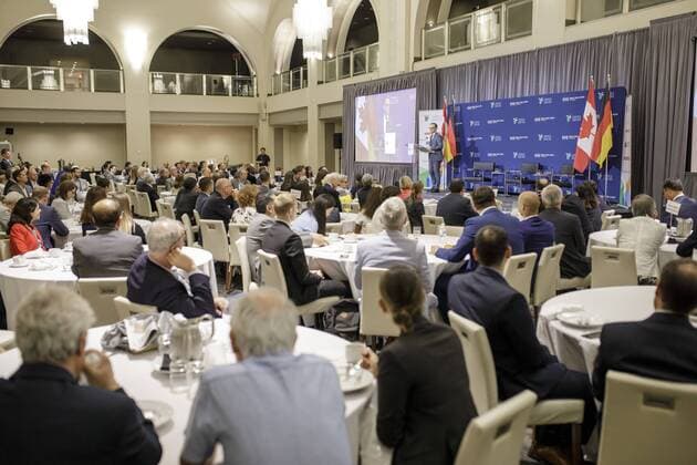 Bundesaussenminister Heiko Maas, SPD, spricht auf einer Veranstaltung mit dem Titel: Kanada Deutschland und das gemeinsame Engagement fuer Multilateralismus.14.08.2019 Toronto Kanada