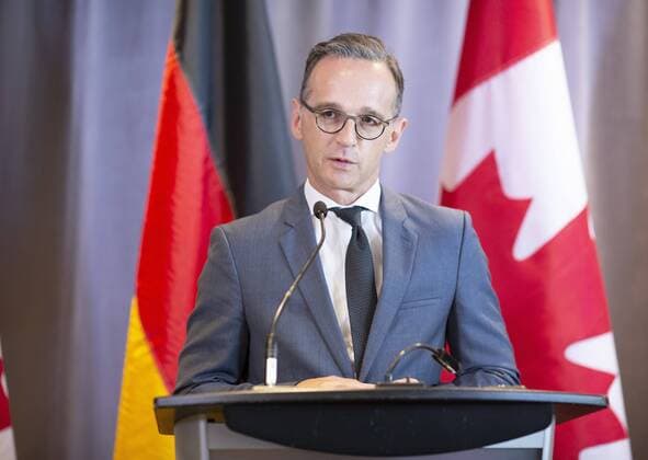 Bundesaussenminister Heiko Maas, SPD, bei einer Pressekonferenz in Toronto. 14.08.2019 Toronto Kanada