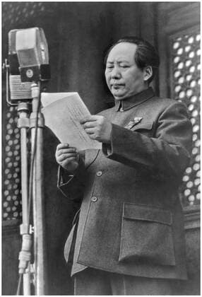 Mao Zedong proclaiming the founding of the People s Republic of China Mao Zedong (Mao Tse-tung December 26, 1893 - September 9, 1976), Chinese Communist revolutionary proclaiming the founding of the People s Republic of China, 1949 Copyright: xPhoto12 AnnxRonanxPicturexLibraryx ARP18A30131
