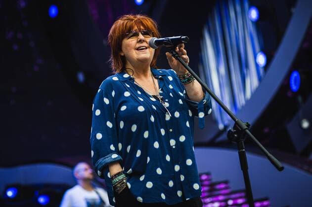 Maggie Reilly at theTop of the Top Sopot Festival Maggie Reilly rehearses before the concert at the Top of the Top Sopot Festival on August 15, 2019 in Sopot, Poland. EN_01389811_0197 