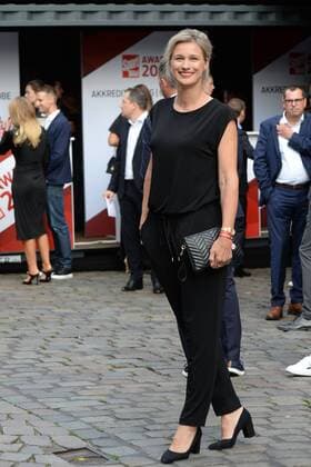 Hamburg, der 19.08.2019 Britta Heidemann auf dem Weg zur Verleihung des Sport Bild Awards 2019 in Hamburg. Die feierliche Gala fand im der Fischauktionshalle statt. Prominente Gäste beim Sportbild Award 2019 in Hamburg, Hamburg-St. Pauli Hamburg Deutschland
