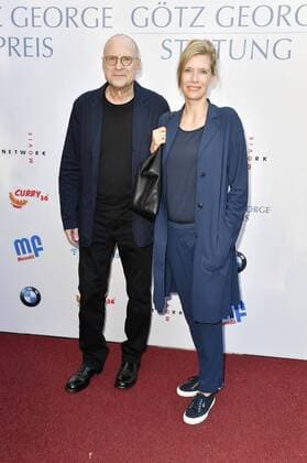 Matti Geschonneck und Ina Weisse bei der Verleihung des Götz George Preises 2019 in der Astor Film Lounge. Berlin, 19.08.2019