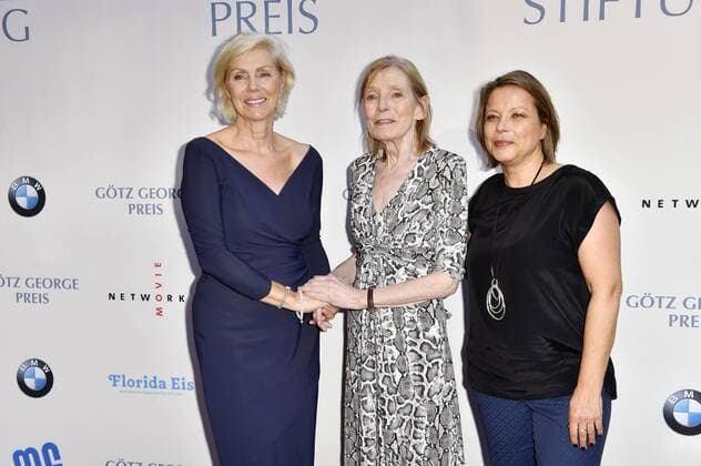 Marika Ullrich, Margit Carstensen und Tanja George bei der Verleihung des Götz George Preises 2019 in der Astor Film Lounge. Berlin, 19.08.2019