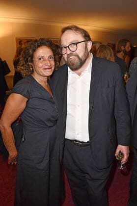 Adriana Altaras und Gustav Peter Wöhler bei der Verleihung des Götz George Preises 2019 in der Astor Film Lounge. Berlin, 19.08.2019