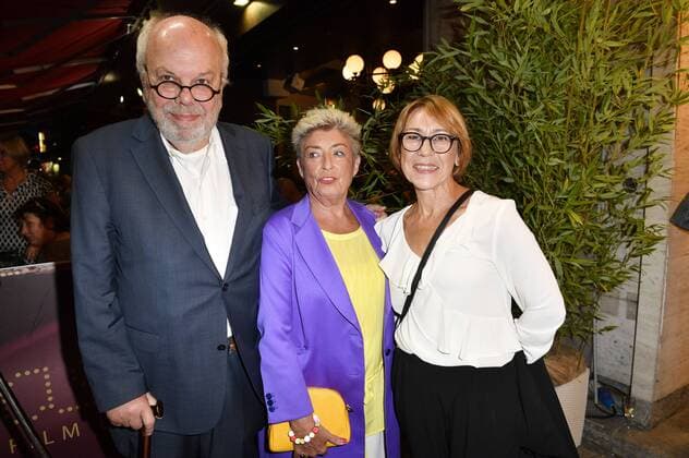 Hajo Gies, Brigitte Janner und Gitta Schweighöfer bei der Verleihung des Götz George Preises 2019 in der Astor Film Lounge. Berlin, 19.08.2019