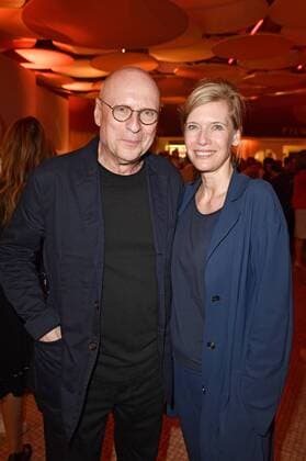 Matti Geschonneck und Ina Weisse bei der Verleihung des Götz George Preises 2019 in der Astor Film Lounge. Berlin, 19.08.2019