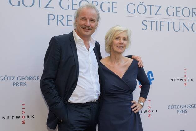 Berlin GER, Berlin, 19.08.19, Preisverleihung - Goetz George Stiftung v.l. Leander Haussmann - Schauspieler, Maraike George, Goetz George Stiftung - Preisverleihnung, 19.08.19, Copyright: xEIBNER UwexKochx EP_EER