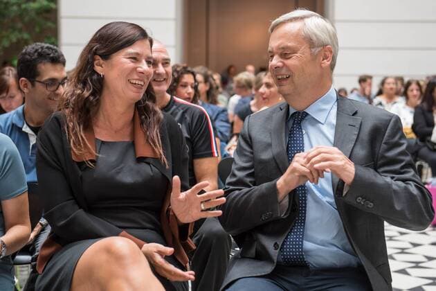 Berlin Bildung Begruessungsveranstaltung fuer neue Lehrkraefte, Erzieherinnen und Erzieher am Dienstag den 20. August 2019 in der Technischen Universitaet von Berlin. Im Bild: 20.8.2019, Berlin *** Berlin Education Welcome event for new teachers and educators on Tuesday, August 20, 2019 at the Technical University of Berlin Im Bild 20 8 2019, Berlin