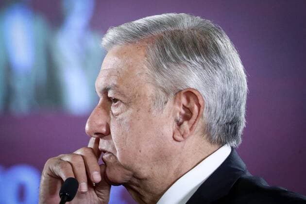 Mexiko, Manuel Lopez Obrador Pressekonferenz August 20, 2019: EUM20190820NAC04.JPG.CIUDAD DE MEXICO PresidencyPresidencia-AMLO.- El presidente de la Republica Mexicana, Andres Manuel Lopez Obrador, durante su conferencia matutina este martes 20 de agosto de 2019. Foto: Agencia EL UNIVERSALDiego SimonEVZ Copyright: xElxUniversalx