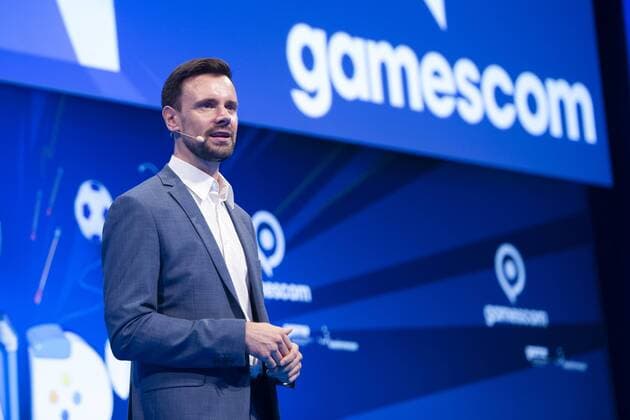 Felix FALK, Chef des Branchenverbands Game, Eroeffnung der Messe Gamescom in Koeln am 20.08.2019,