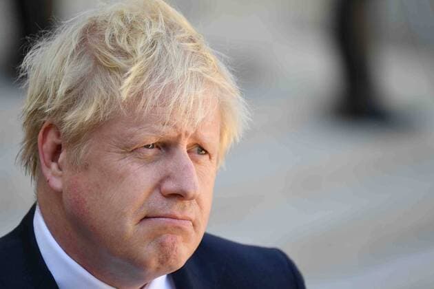 President Emmanuel Macron received the British Prime Minister Boris Johnson at the Elysee Palace for talks on August 22, 2019.  JulienxMattiax xLexPictorium LePictorium_0212850