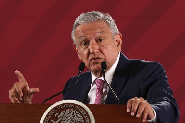 August 22, 2019: EUM20190822NAC03.JPG .CIUDAD DE MEXICO. PresidencyPresidencia-AMLO.- 22 de agosto de 2019. El presidente Andres Manuel Lopez Obrador durante la conferencia matutina de Palacio Nacional. Foto: Agencia EL UNIVERSALCarlos MejiaEELG Copyright: xElxUniversalx