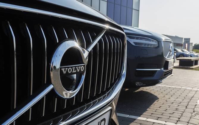 August 23, 2019, Kiev, Ukraine: A Volvo logo at the car in Kiev. Kiev Ukraine - ZUMAs197 20190823_zab_s197_007 Copyright: xIgorxGolovniovx