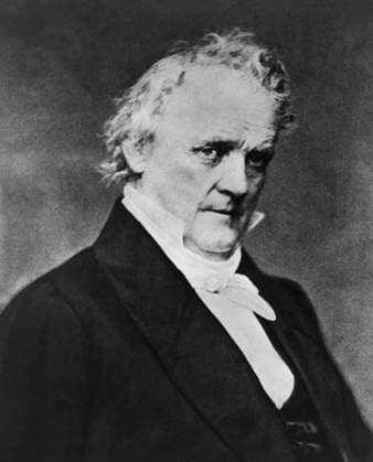 James Buchanan (1791-1868), Fifteenth President of the United States, Head and Shoulders Portrait, Daguerreotype, Mathew Brady, 1850 s  Copyright: xCircaxImagesx ghi-circa06365