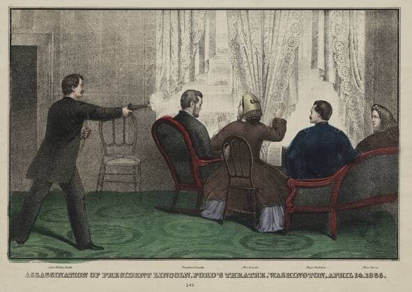 Assassination of President Lincoln, Ford s Theatre, Washington, April 14, 1865, Published by E.B. & E.C. Kellogg, 1865  Copyright: xCircaxImagesx ghi-circa06477