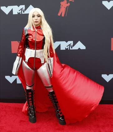 Ava Max arrives on the red carpet at the 36th annual MTV Video Music Awards at the Prudential Center in Newark, NJ on Monday, August 26, 2019.  NJP20190826101 JOHNxANGELILLO