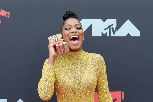 Keke Palmer arrives on the red carpet at the 36th annual MTV Video Music Awards at the Prudential Center in Newark, NJ on Monday, August 26, 2019.  NJP20190826427 JOHNxANGELILLO