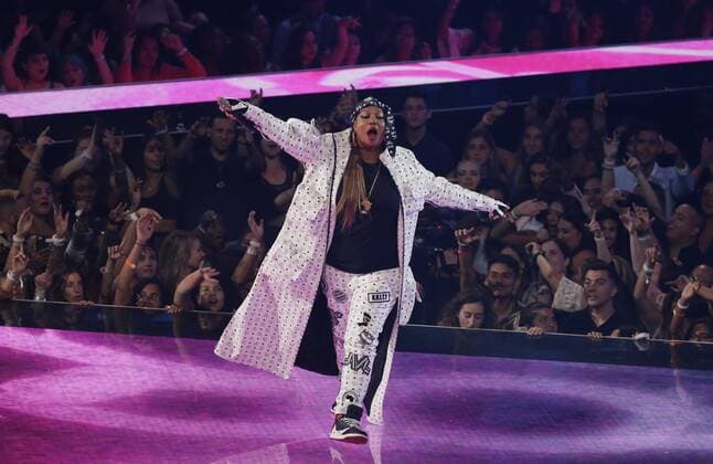 Queen Latifah performs at the 36th annual MTV Video Music Awards at the Prudential Center in Newark, NJ on Monday, August 26, 2019.  NJP20190821005 JOHNxANGELILLO