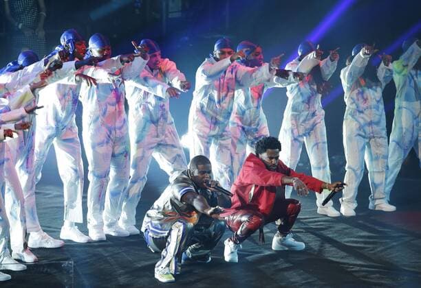 A$AP Ferg and Big Sean perform at the 36th annual MTV Video Music Awards at the Prudential Center in Newark, NJ on Monday, August 26, 2019.  NJP20190821009 JOHNxANGELILLO