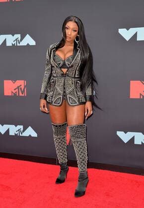 August 26, 2019, New York, New York, United States: Megan Thee Stallion arriving at the 2019 MTV Video Music Awards at the Prudential Center on August 26, 2019 in Newark, New Jersey New York United States Copyright: xKristinxCallahanx