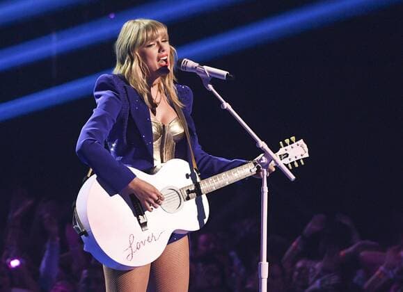 NEWARK, NJ - AUG 26: Taylor Swift performs during the 2019 MTV Video Music Awards at Prudential Center on August 26, 2019 in Newark, New Jersey. Photo: imageSPACE MediaPunch Copyright: ximageSPACEx