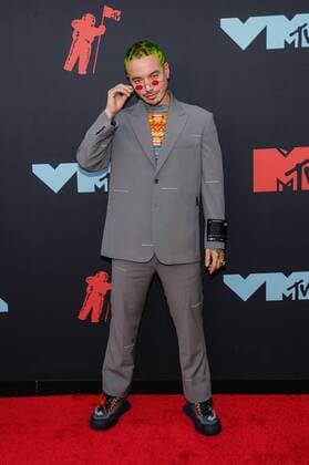 27 August 2019 - Newark, New Jersey - J Balvin. 2019 MTV Video Music Awards held at Prudential Center. Photo Credit: Christopher Smith AdMedia 244242 2019-08-27 New Jersey Newark  Copyright: xAdMediax STAR_244242_006