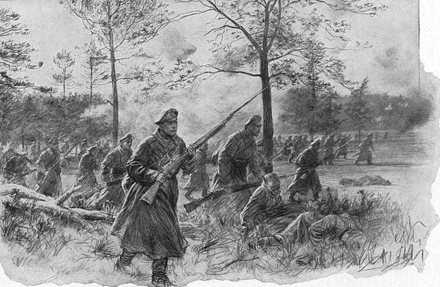 Russian infantry charging during Brusilov s (Broussiloff) campaign against Austria-Hungary, 1916. World War I Photos12.com - Ann Ronan Picture Library Copyright: xPhoto12 AnnxRonanxPicturexLibraryx ARP07100390004194