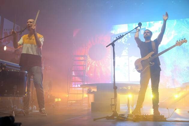 Energy Music Tour Berlin 2019 Bastille, Dan Smith, Kyle Simmons, Will Farquarson, Charlie Barnes, Chris Wood Live on Stange bei der Energy Music Tour 2019 in der Kulturbrauerei in Berlin am 31.08.2019