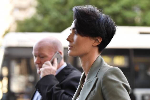 SARAH BUDGE COURT, Sarah Budge leaves the Downing Centre Court in Sydney, Thursday, September 5, 2019. Sarah Budge, girlfriend of John Ibrahim, is facing court on a firearms charge. ( NO ARCHIVING, EDITORIAL USE ONLY, NO USE IN BOOKS WITHOUT CONSENT SYDNEY NSW AUSTRALIA  Copyright: xPAULxBRAVENx 20190905001416466069