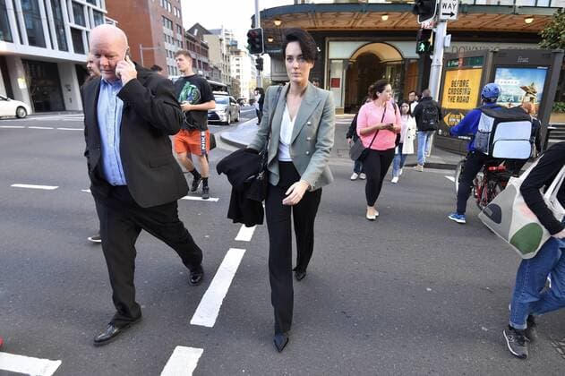 (CORRECTION) SARAH BUDGE COURT, *RE-TRANSMISSION, CAPTION CORRECTION* Sarah Budge leaves the Downing Centre Court in Sydney, Thursday, September 5, 2019. Sarah Budge, girlfriend of John Ibrahim, is facing court on a firearms charge. ( NO ARCHIVING, EDITORIAL USE ONLY, NO USE IN BOOKS WITHOUT CONSENT SYDNEY NSW AUSTRALIA  Copyright: xSTEVENxSAPHOREx 20190905001416472244
