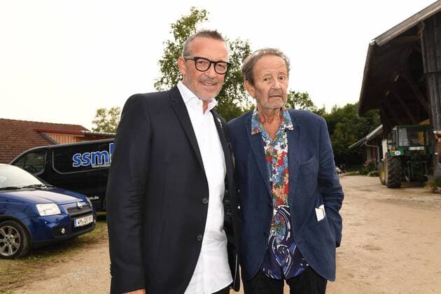 Michael Roll mit Vater Gernot Roll 25.Tabaluga Golf Cup Charitygolf Abendgala Stall Greinwaldhof Tutzing 07. September 2019