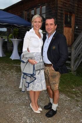 Falk Raudies mit Ehefrau Andrea 25.Tabaluga Golf Cup Charitygolf Abendgala Stall Greinwaldhof Tutzing 07. September 2019