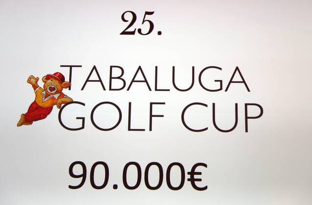 25. Tabaluga Golf Turnier zu Gunsten der Mcihael Roll Tabaluga Stiftung Beim 25. Tabluga Golf Cup kommen 90.000.-- Euro an Spenden zusammen. In den 25 Jahren kamen somit fast 2 Millionen Euro an Spenden für die Tabaluga Stiftung zusammen, Tutzing Deutschland Golfclub Tutzing