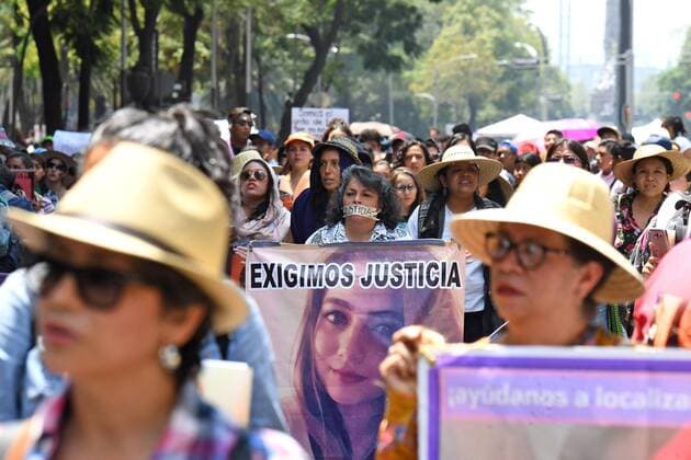 September 8, 2019: EUM20190908NAC06.JPG.CIUDAD DE MEXICO. ProtestProtesta-Feminicidio.- 8 de septiembre de 2019. Un grupo de mujeres marcha sobre Paseo de la Reforma en contra de los feminicidios en distintas entidades del pais. Foto: Agencia EL UNIVERSALArmando MartinezEELG Copyright: xElxUniversalx