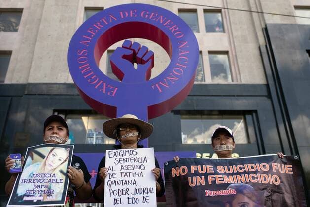 September 8, 2019: EUM20190908NAC14.JPG.CIUDAD DE MEXICO. ProtestProtesta-Feminicidio.- 8 de septiembre de 2019. Mujeres participan en la Marcha del silencio para exigir justicia por los feminicidios ocurridos en distintas entidades del pais. Foto: Agencia EL UNIVERSALGerardo LunaEELG Copyright: xElxUniversalx