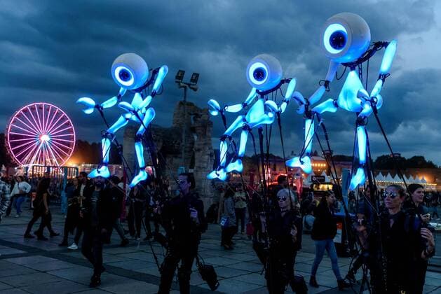 Robot Performance beim Musikfestival Lollapalooza im Berliner Olympiastadion snapshot-photography F.Boillot