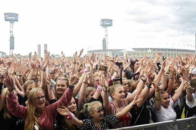 Festivalbesucher beim Lollapalooza Festival im Olympiastadion und Olympiapark. Berlin, 08.09.2019