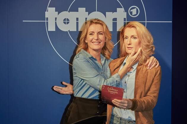 Bilder des Jahres 2019, Entertainment 09 September Entertainment Themen der Woche KW37 Entertainment Bilder des Tages Maria Furtwaengler - Einweihung ihrer Wachsfigur als Kommissarin Charlotte Limdholm bei Madame Tussauds Berlin am 10.09.2019. Maria Furtwaengler bei Madame Tussauds Berlin *** Maria Furtwaengler Inauguration of her wax figure as Commissioner Charlotte Limdholm at Madame Tussauds Berlin on 10 09 2019 Maria Furtwaengler at Madame Tussauds Berlin