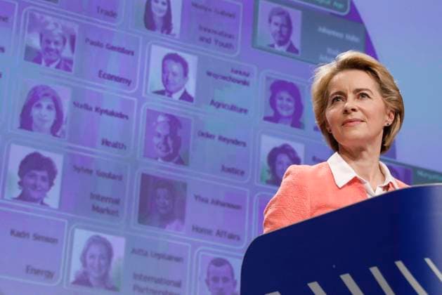 Bilder des Jahres 2019, News 09 September News Themen der Woche KW37 News Bilder des Tages Future European Commission President Ursula Von der Leyen pictured during a press conference by the future president of the European Commission, at the European Commission headquarters, in Brussels, Tuesday 10 September 2019. Von der Leyen presents the members of the new commission that will start on 01 November.  THIERRYxROGE 05658627