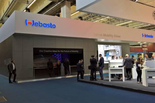 IAA, Internationale Automobil Ausstellung 2019 in Frankfurt am Main, ausgerichtet vom Verband der Automobilindustrie VDA. Foto: Webasto Messestand
